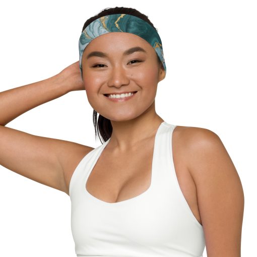Green Marble Texture Headband - Image 5
