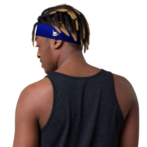 Blue Waves Pattern Headband - Image 2