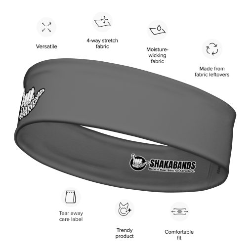 Shaka Bands Gray Headband - Image 7