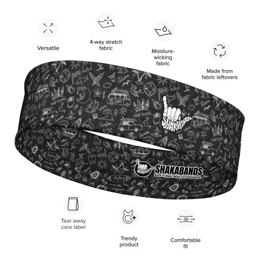 Beach Surfing Pattern Headband - Image 9