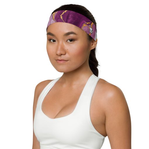 Pink Marble Texture Headband