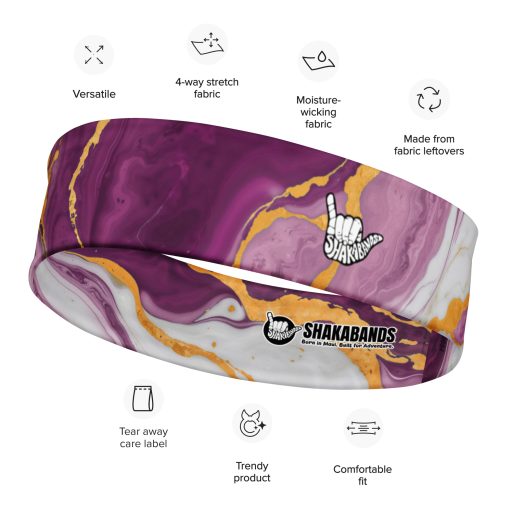 Pink Marble Texture Headband - Image 9