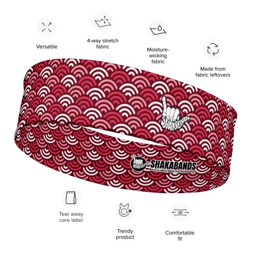Pink Wave Pattern Headband - Image 6