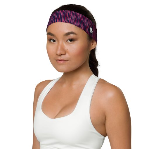 Pink Vertical Stripes Headband