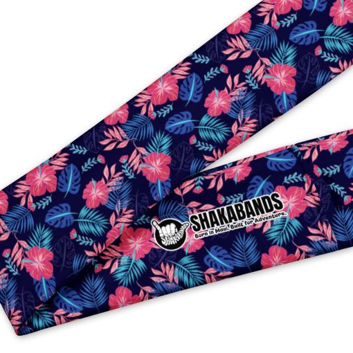 Blue and Pink Tropical Flowers Headband - Image 9