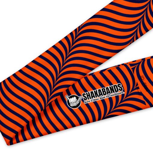 Orange Curve Lines Pattern Headband - Image 7