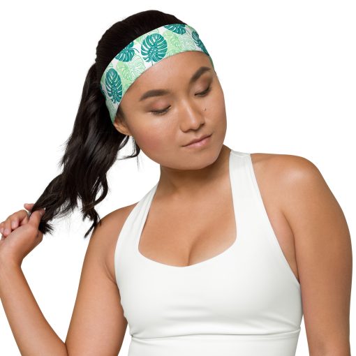 Monstera Leaves Pattern Headband